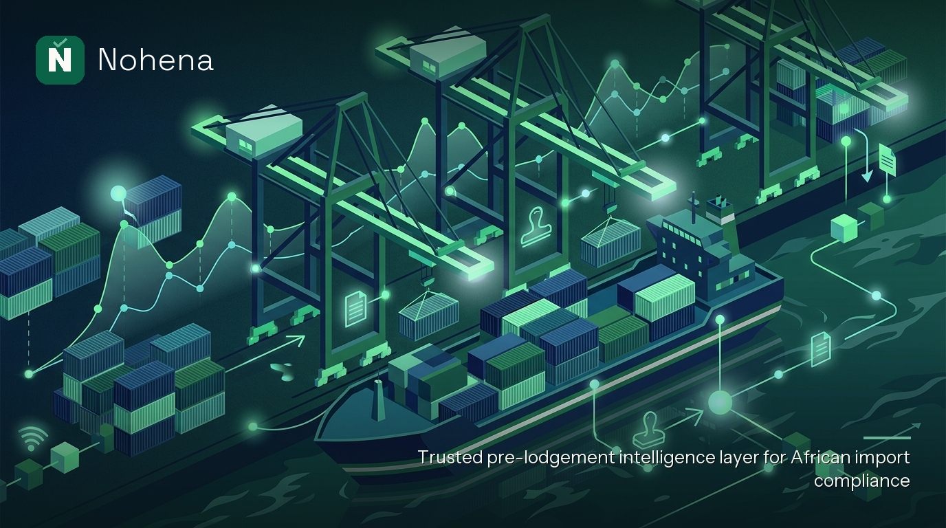 Editorial illustration for Navigating Nigeria's 2026 Import Prohibition List: A Pre-Lodgement Checklist for Clearing Agents.: Towering port cranes