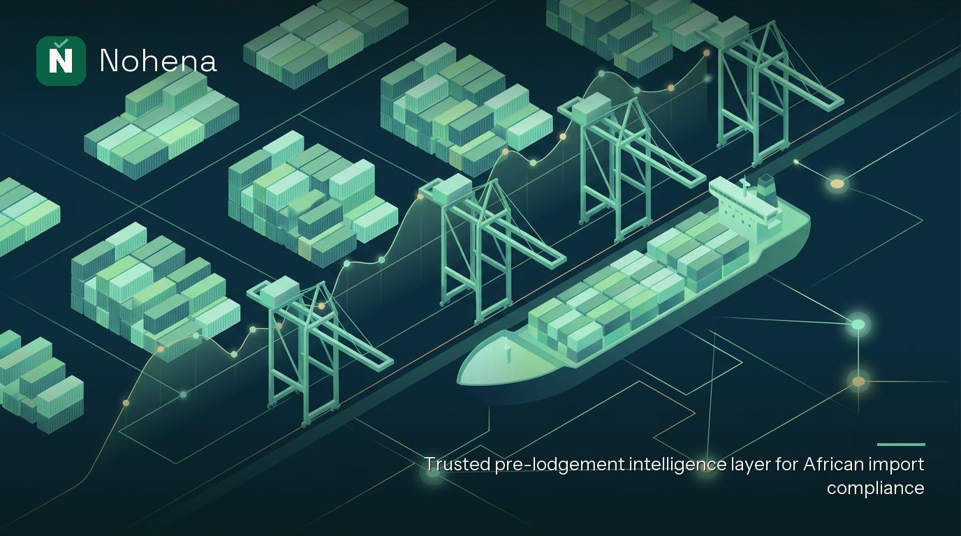 Editorial illustration for The Impact of e-Form M FX Rate on Import Costs: What Changed and How to Adapt: abstract customs and logistics motifs evoking e-Form M exchange rate